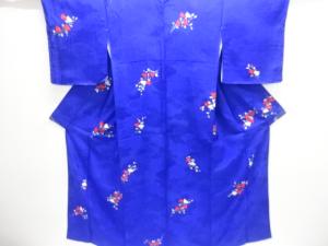 枝花模様小紋着物